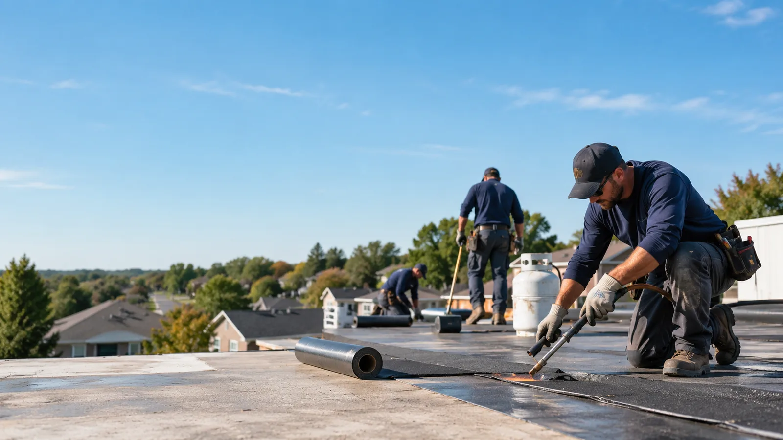 Flat Roof Leak Repair providers in Windfall, IN